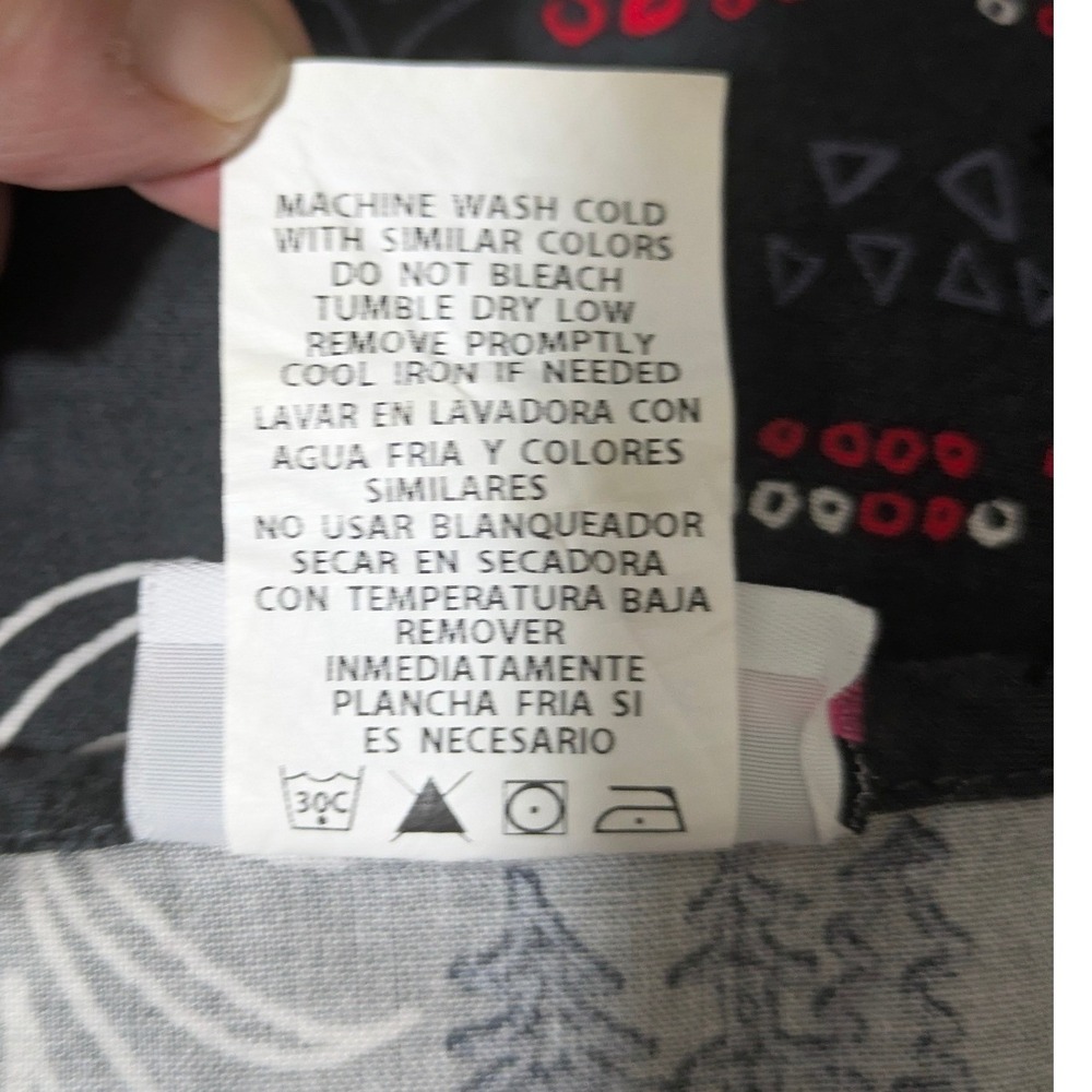 Scrubstar Gray Holiday Scrub Top Plaid Woodland Country 100% Cotton Sz M - Picture 7 of 7